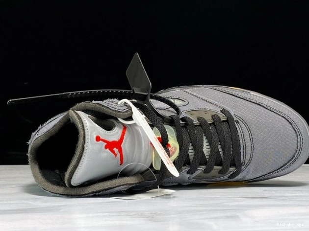 Off-White x Jordan CT8480-001 Air 5 Black 0822